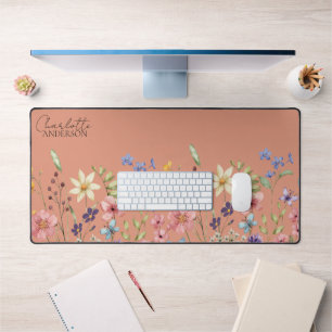 Aquarelle botanique Fleurs sauvages Abricot