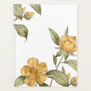 Aquarelle Botanique Floral Planner & Organisateur