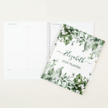 Aquarelle Botanique Verdure Ivy Sage Ferns