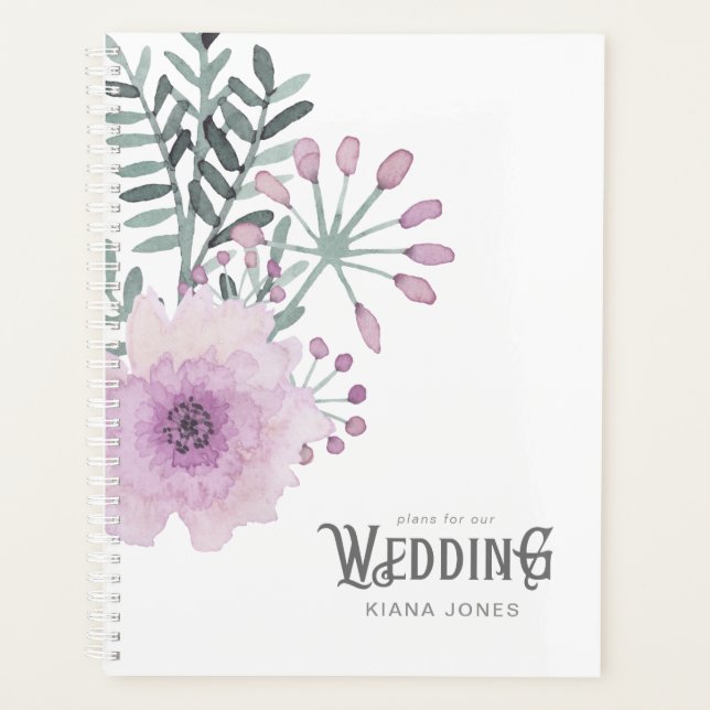 Aquarelle Bouquet Mariage Lilac ID654 (Devant)