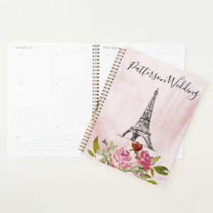 Aquarelle Bourgogne Mariage Tour Eiffel