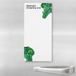 Aquarelle Broccoli Liste d'épicerie personnalisée<br><div class="desc">Faites vos listes d'achats en style avec ce bloc-notes personnalisable d'épicerie. Modifiez le texte en fonction de vos besoins. Consultez mon magasin pour en savoir plus !</div>