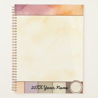Aquarelle Brown et orange