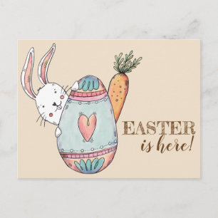 Aquarelle Brunch de Pâques et invitation à la chas