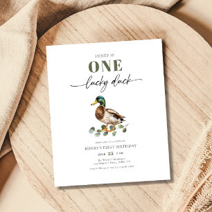 Aquarelle Budget One Lucky Duck Boy 1er anniversai
