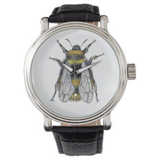 Aquarelle Bumble Bee Montre Artiste