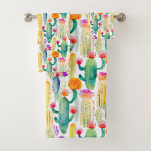 Aquarelle Cactus Art Motif du désert Coloré Fun