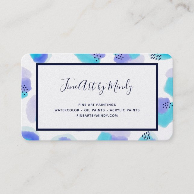 Aquarelle - Carte de visite (Devant)