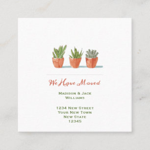 Aquarelle Changement d'adresse   Faire-part de dép