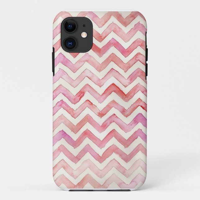 Aquarelle Chevron coque iphone (Dos)