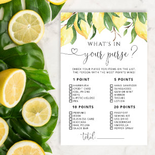 Aquarelle Citron Ce qui est dans votre jeu de sacs