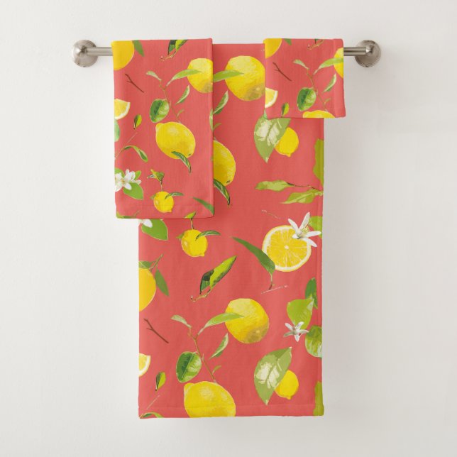 Aquarelle Citron et Feuilles 12 (En situation)