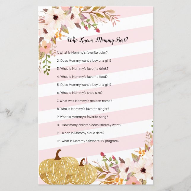 Aquarelle citrouille qui connaît maman meilleur je (Devant)