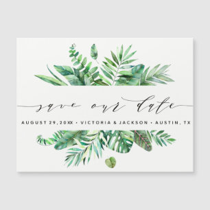 Aquarelle classique Les Feuilles tropicaux sauvent