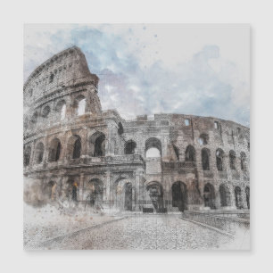 Aquarelle Colisée Rome Italie Art - Rome Vintage