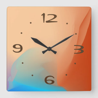 Aquarelle colorée avec Tan Nos > Horloges simples
