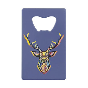 Aquarelle colorée Deer Head Art