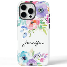 Aquarelle colorée Fleur iPhone / coque ipad