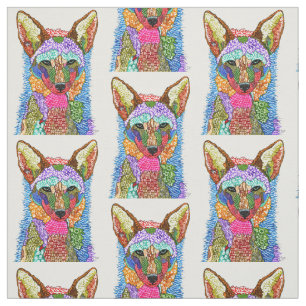 Aquarelle colorée tissu de coyote