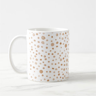 Aquarelle Confetti de rouille Points Mug classique