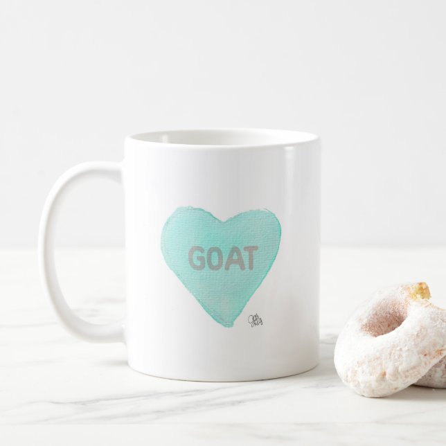 Aquarelle Convo Heartz GOAT Mug (Avec donut)