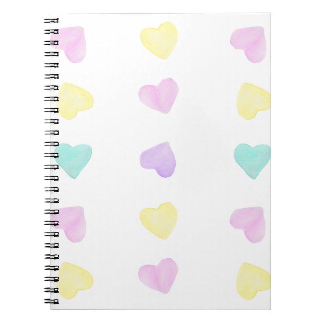 Aquarelle Convo Heartz Grand Carnet Motif (Devant)