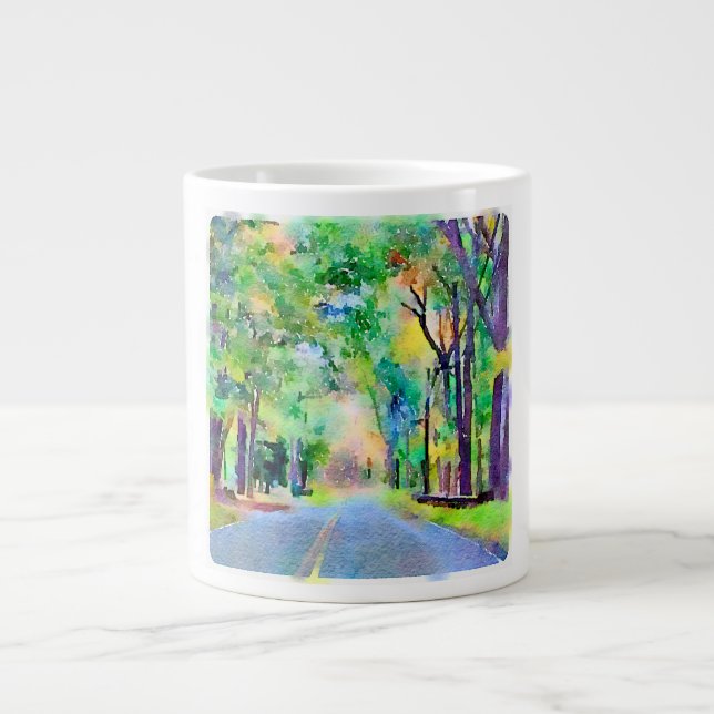 Aquarelle Country Road Mug (Devant)