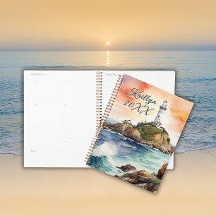 Aquarelle croquis Byron Bay Lighthouse Monogramme