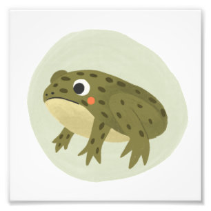 Aquarelle Cute grenouille Photo Imprimer