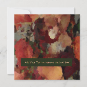 Aquarelle d'automne Carte Note Abstraite