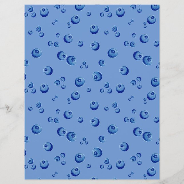 Aquarelle de bleuet (Devant)