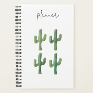 Aquarelle de Cactus Planificateur de spirale 5,5 x