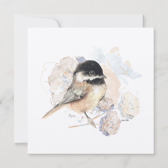 Aquarelle de chickadee Songbird (Devant)