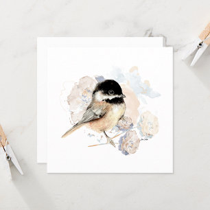 Aquarelle de chickadee Songbird