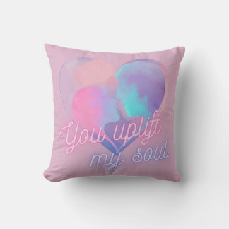 Aquarelle de Coussin d'âme Uplift Aimer Art Aiguil