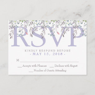 Aquarelle de jardin secret Floral Lilac RSVP