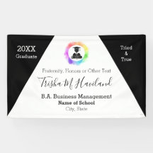 Aquarelle de la bannière de graduation HAMbyWG