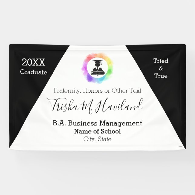 Aquarelle de la bannière de graduation HAMbyWG (Horizontal)