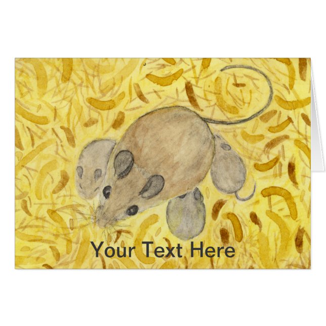 Aquarelle de la souris (Devant horizontal)