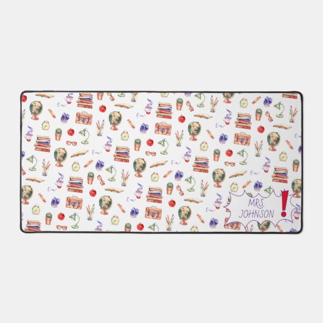 Aquarelle de l'enseignant Nom du script d'approvis (Recto)