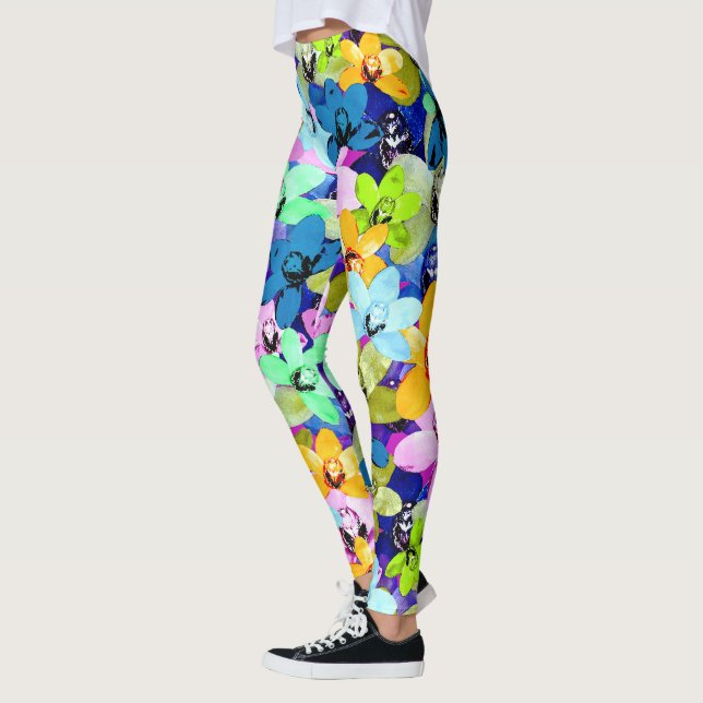 Aquarelle de l'orchidée Extravaganza, Leggings (Gauche)