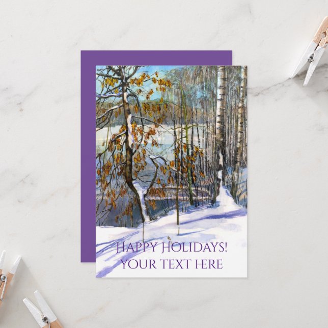 Aquarelle de neige (Devant/Arrière en situation)