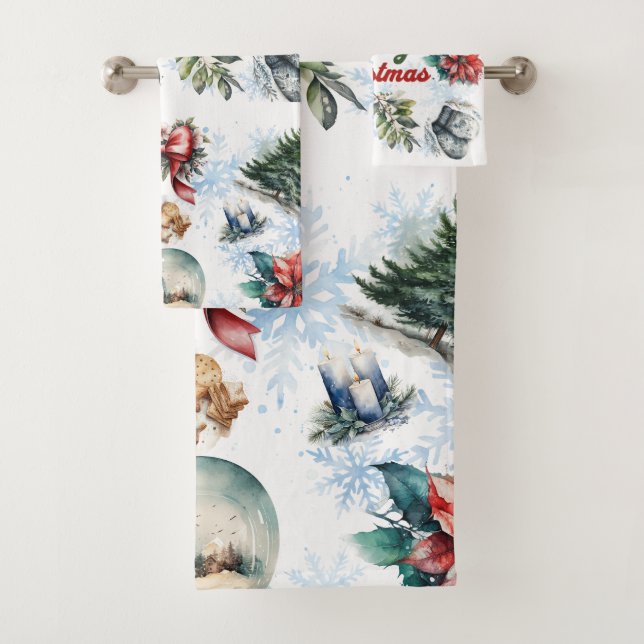 Aquarelle de Noël (En situation)