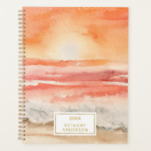 Aquarelle de plage Sunset Boho