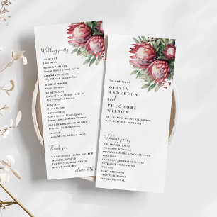 Aquarelle de Protea autochtone Boho floral Botaniq