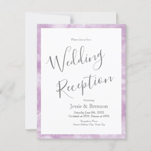 Aquarelle de prune Invitation Abstraite