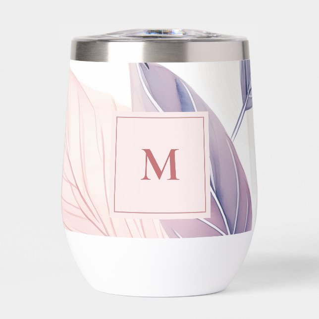 Aquarelle de sérénité douce laisse un monogramme p (Avant)