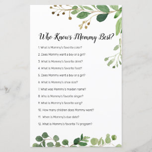 Aquarelle de verdure florale qui connaît maman le 