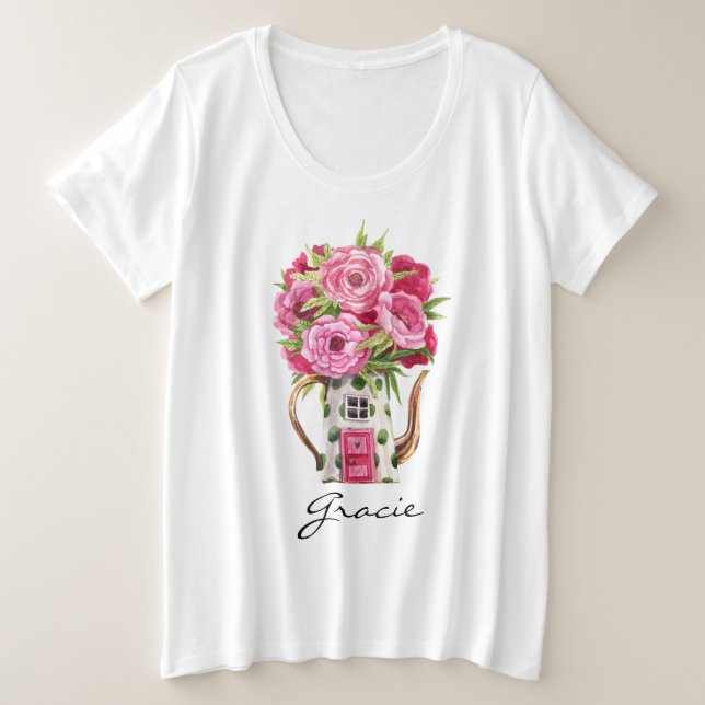 Aquarelle de Whimsal Fairytale Teapot House (Design devant)