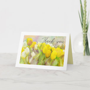 Aquarelle délicieuse des tulipes de Merci